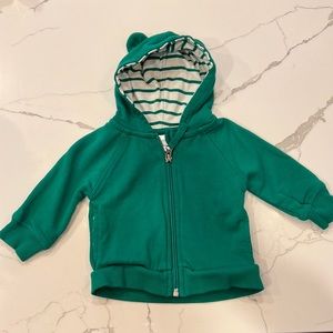 Hanna Andersson zip up hoodie jacket, 3-6 months